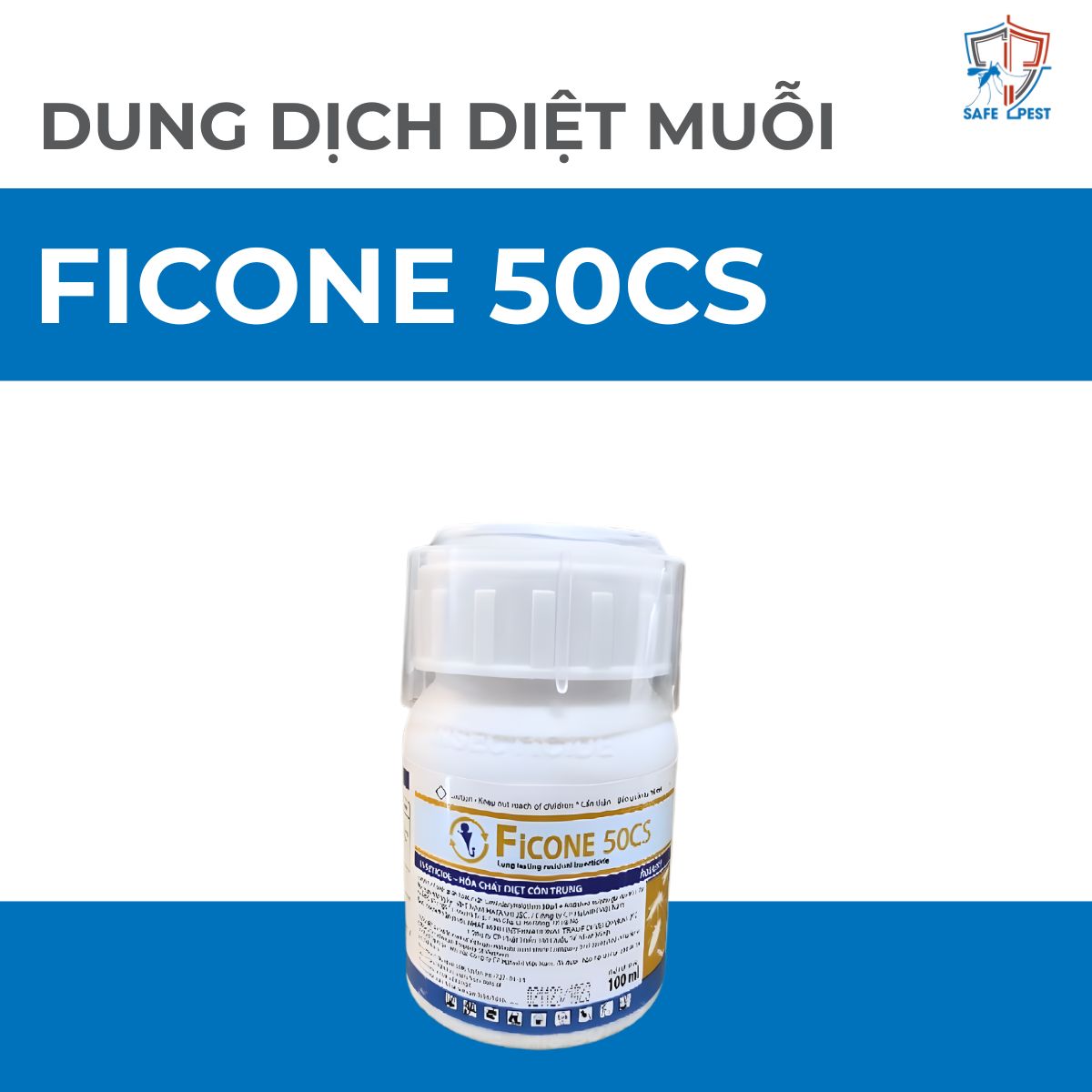 Ficone 50CS 100ML Dung dịch diệt muỗi Ficone 50CS 100ml - Ảnh 1