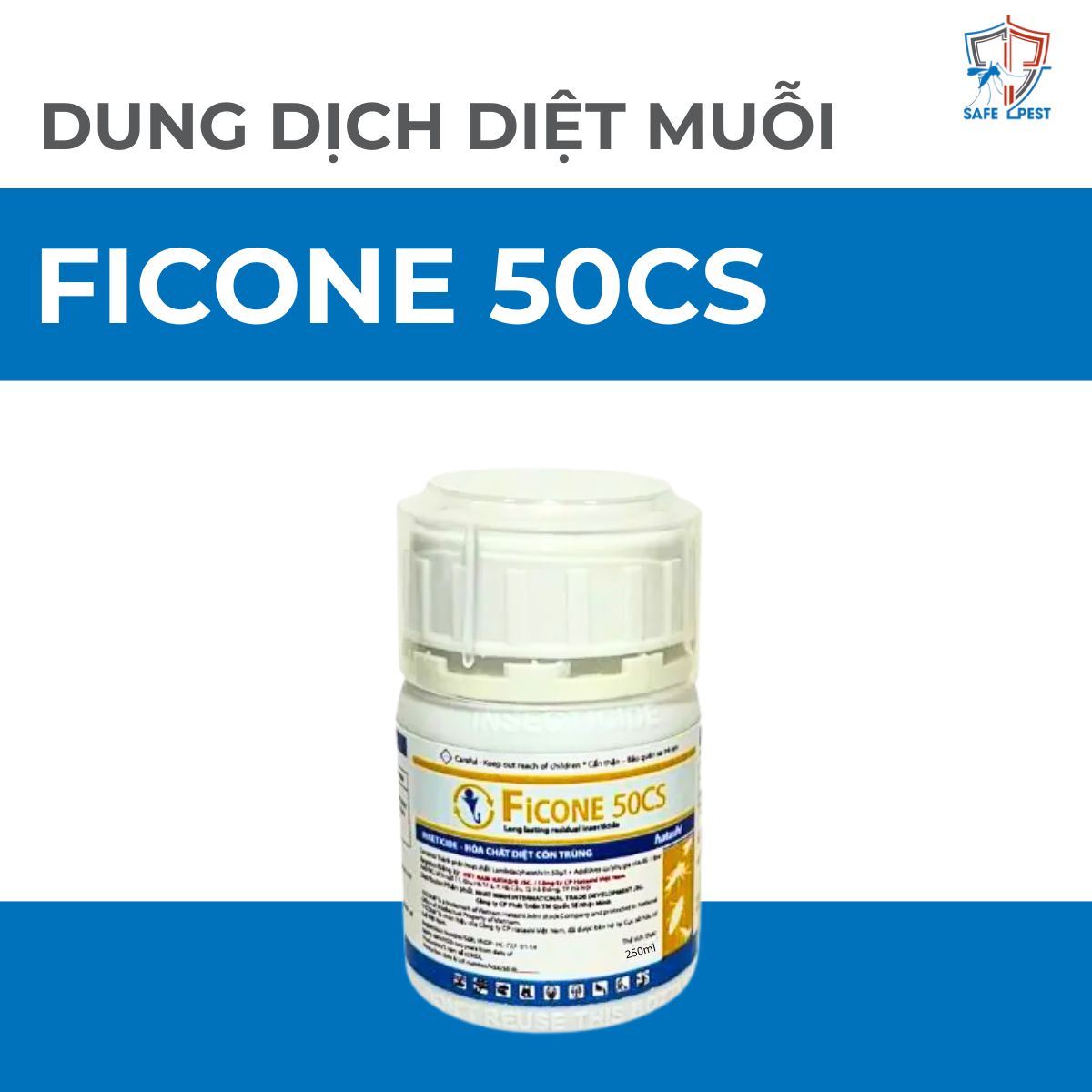 Ficone 50CS 250ML Dung dịch diệt muỗi Ficone 50CS 250ml - Ảnh 1