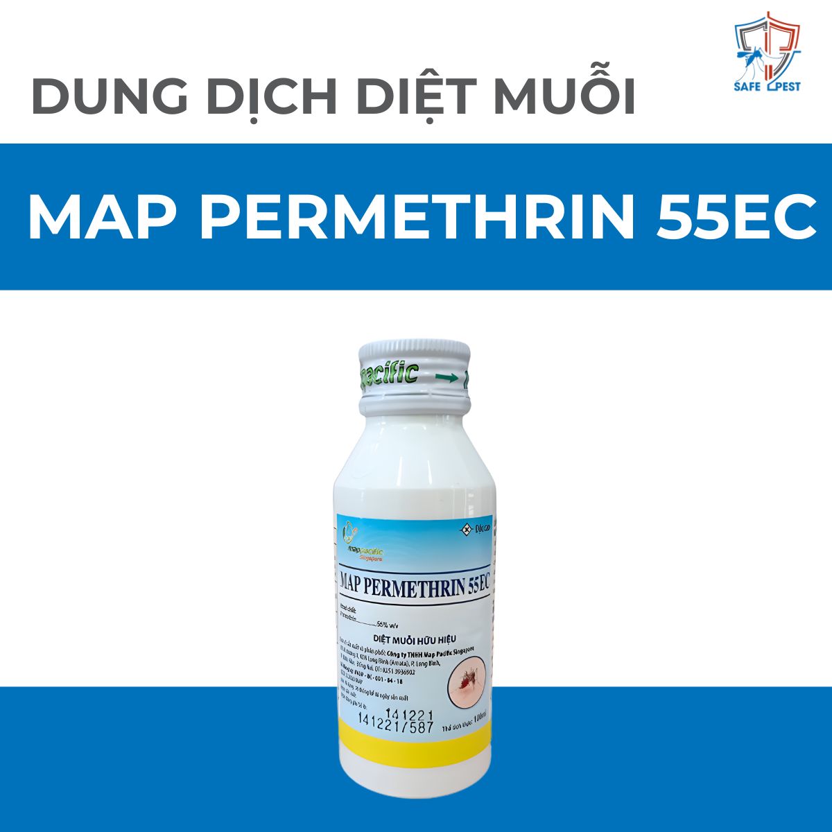 Map Permethrin 55EC 100ml Dung dịch diệt muỗi Map Permethrin 55EC 100ml - Ảnh 1