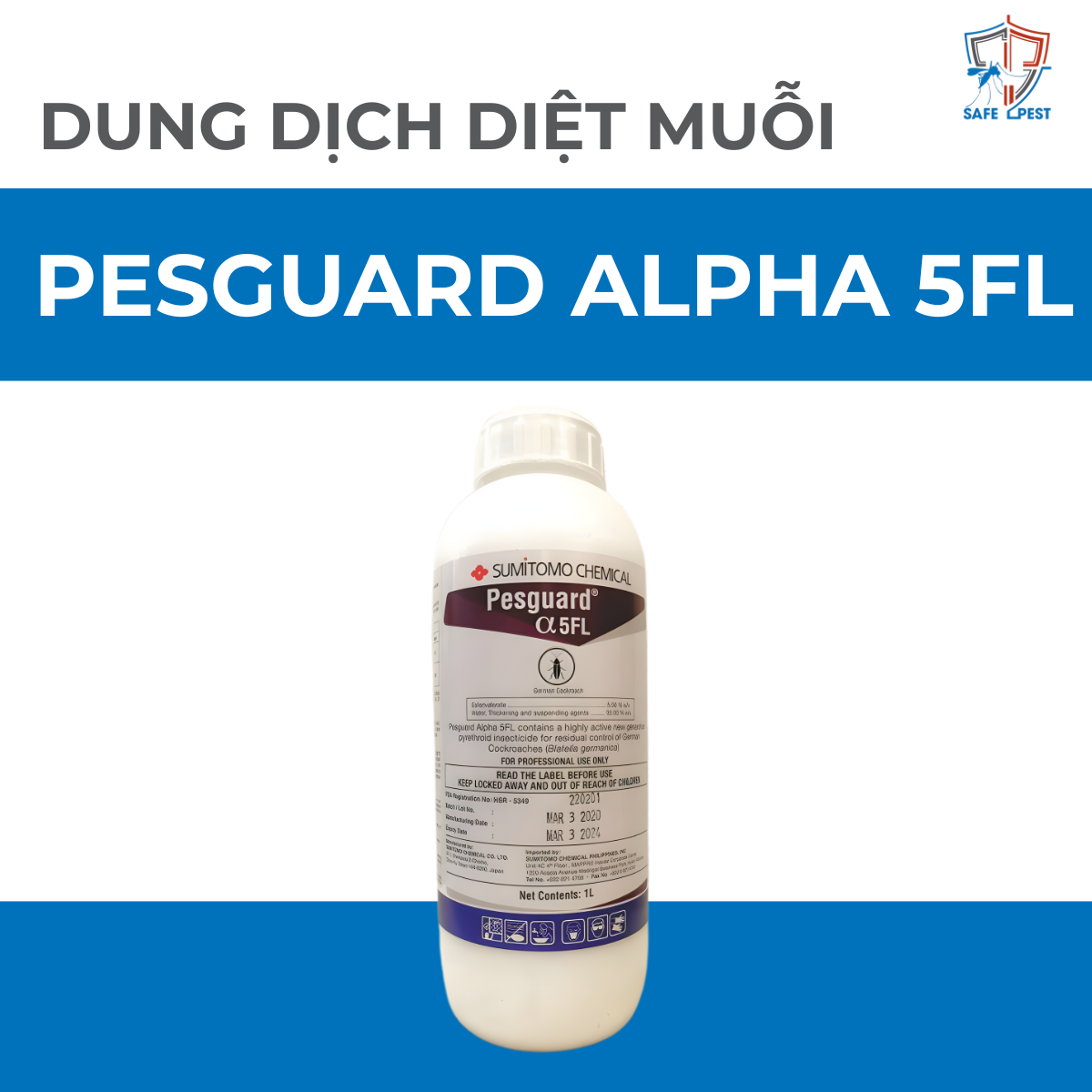 PESGUARD ALPHA 5FL Dung dịch diệt muỗi Pesguard Alpha 5FL - Ảnh 1
